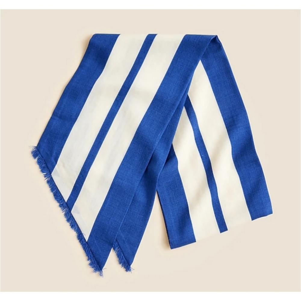 J.Crew Fringe-Trim Scarf in Wool-Silk Blend - Picture 2 of 7